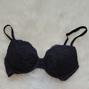 La SENZA Black Lace Pushup Bra In 32C
